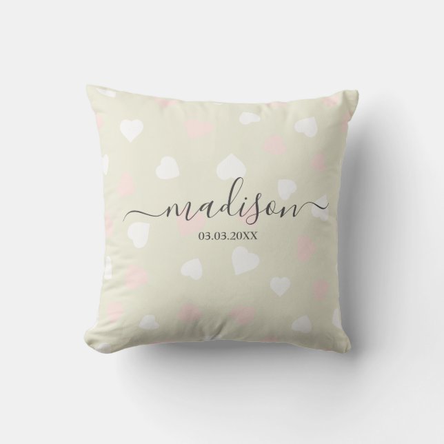 Coussin Nom personnalisable (Recto)