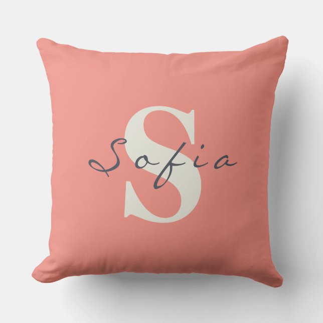 Coussin Nom personnalisé (Recto)