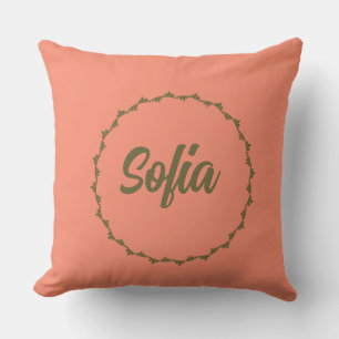 Coussin nom personnalisé