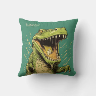 Coussin Nom personnalisé Crocodile