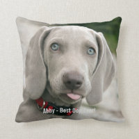 Nom personnalisé de photo de chien de Weimaraner