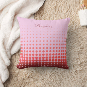 Coussin Nom personnalisé des Pois tendance