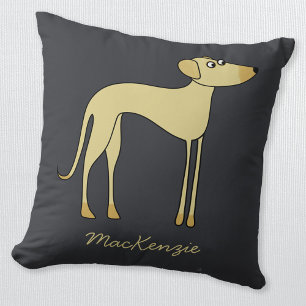 Coussin Nom personnalisé du chien Sloughi