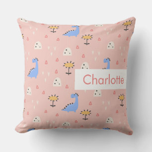 Coussin Nom personnalisé Enfants Motif mignon