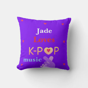 Coussin Nom personnalisé K-pop