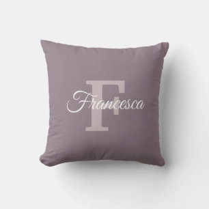 Coussin Nom personnalisé Lettre initiale F Script manuel m