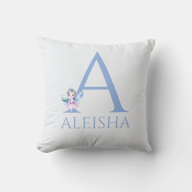 Coussin Nom personnalisé Ma petite fée (Recto)