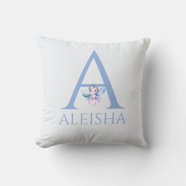 Coussin Nom personnalisé Ma petite fée (Recto)