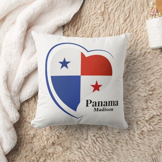 Coussin Nom personnalisé Panama Love (Couverture)