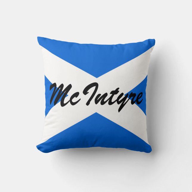Coussin Nom personnalisé Scottish Flag tpcnt (Recto)