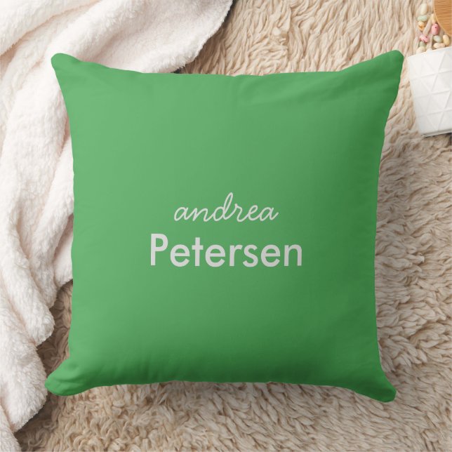 Coussin Nom personnalisé tendance moderne minimaliste (Couverture)