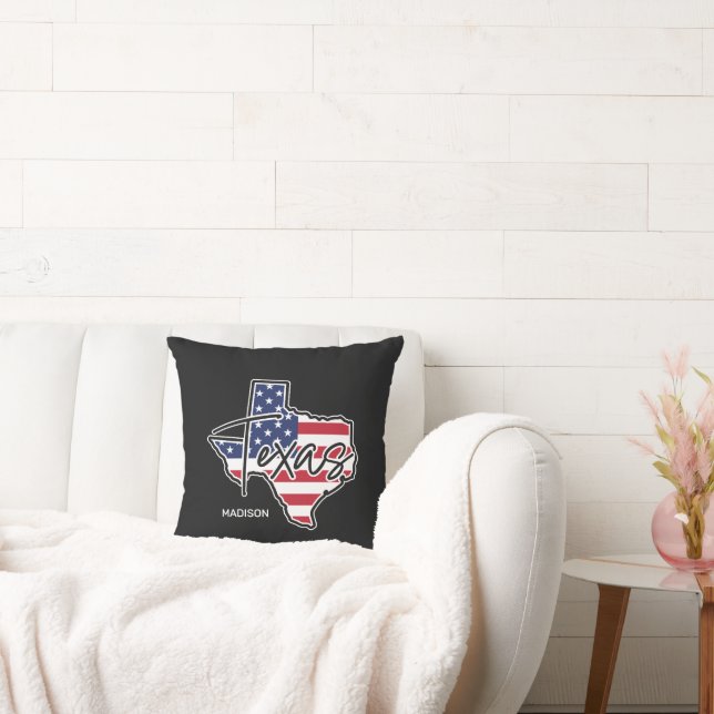 Coussin Nom personnalisé Texas (Canapé)