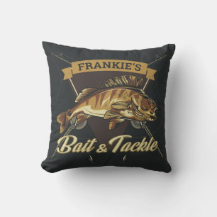 Coussin Nom personnalisé Trophée Pêche Pêcheur Pêcheur Bai