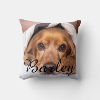 Coussin Nom simple moderne élégant chic pour animal avec p