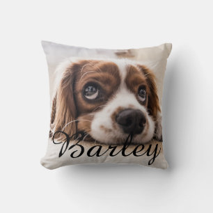 Coussin Nom simple moderne élégant chic pour animal de com