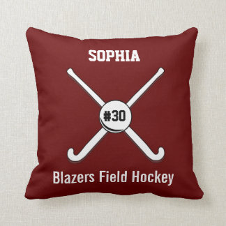 Coussin Nombre personnalisé du Jersey de nom d'équipe de