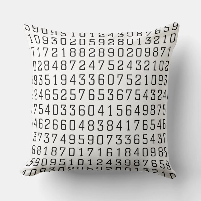 Coussin Nombres aléatoires (Recto)