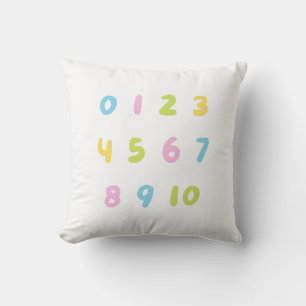 Coussin Nombres colorés pour enfants