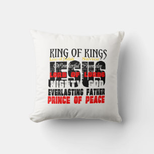 Coussin Noms De Jésus Ésaïe 9:6 Chrétien