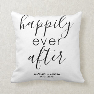 Coussin noms de modèles de bijoux de mariage heureux à jam