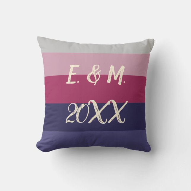 Coussin Noms personnalisables Jeu d'oreiller (Recto)
