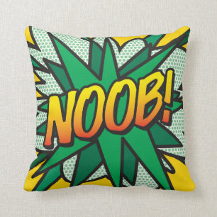 Coussin NOOB Funny Cool Moderne Comédie-Pop Art