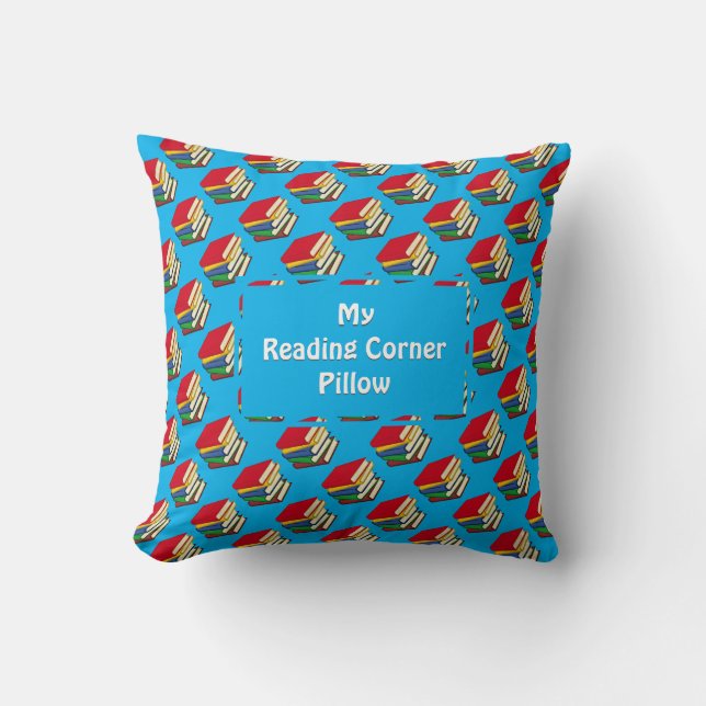 Coussin NOOK DE LECTURE Bleue personnalisée (Recto)