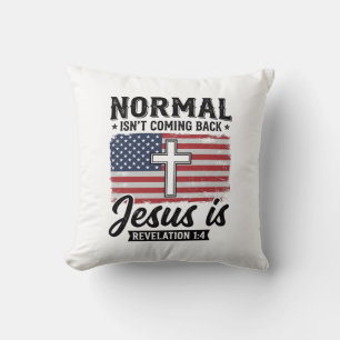 Coussin Normal Ne Revient Pas Jésus Révélation T-Shirt_1