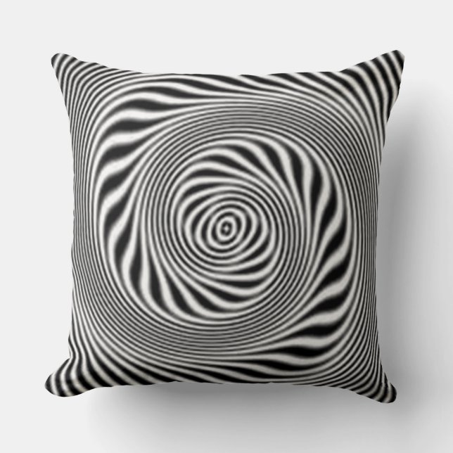 Coussin norme abestrato le noire et le blanc (Recto)