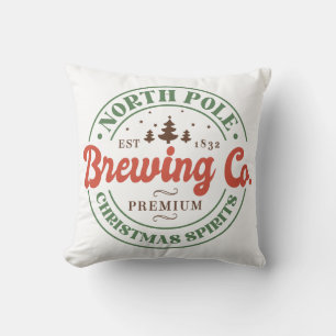 Coussin North Pole Brewing Co Christmas