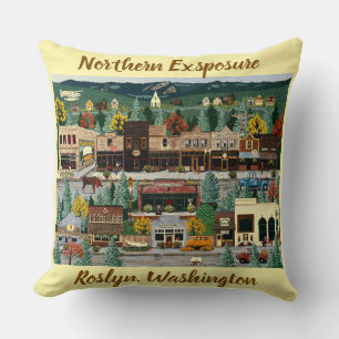 Coussin "Northern Exposure" ~ Roslyn, Washington