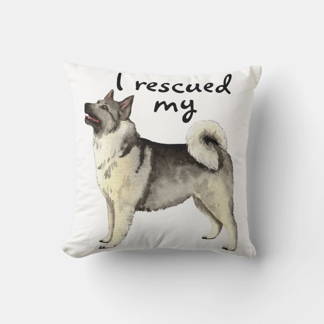Coussin Norvégien Elkhound de délivrance (Recto)