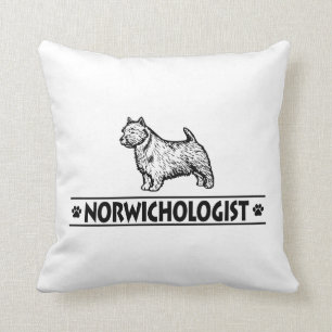 Coussin Norwich Terrier humoristique