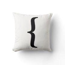 Nosetouch Press Left Coussin, Blanc