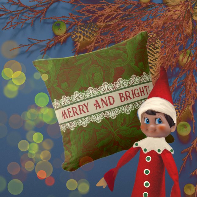 Coussin Nostalgic Classic William Morris Red Holiday (Créateur téléchargé)