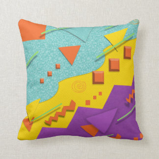 coussin nostalgique de motif du style 80s