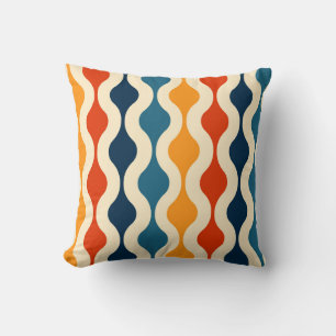 Coussin Nostalgique rétro, coloré, arrière - plan sans sou