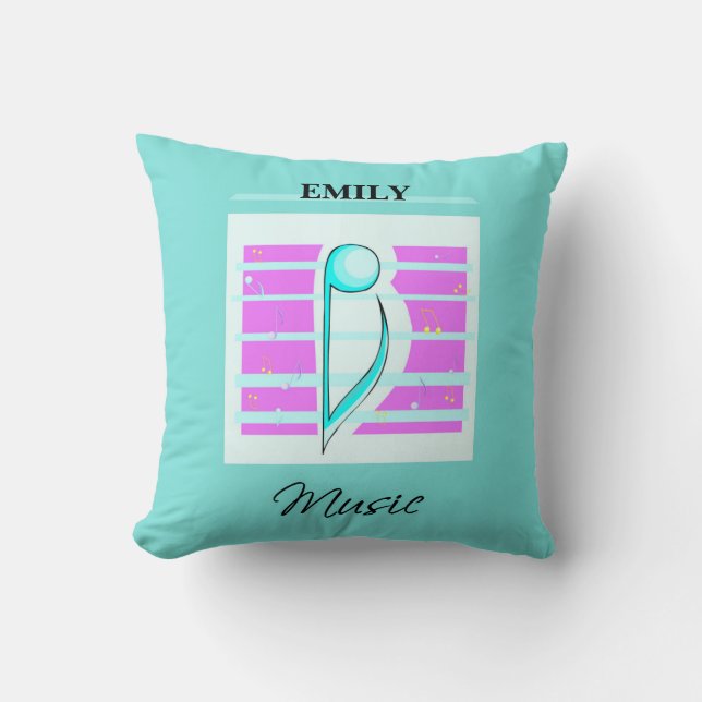Coussin Note de félicitations, Performance musicale (Recto)