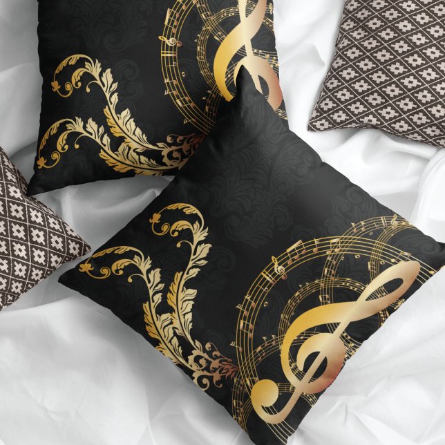 Coussin Note de musique Design royal (Créateur téléchargé)