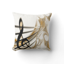 Note musicale élégante Ceramic Cushion