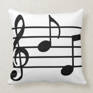 Coussin Notes de musique