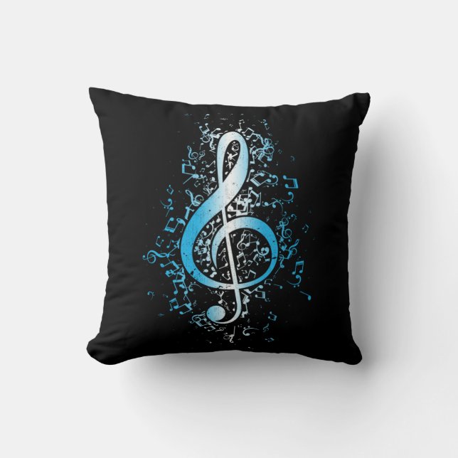Coussin Notes de musique créative Clef Music Lover (Recto)