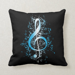 Coussin Notes de musique créative Clef Music Lover