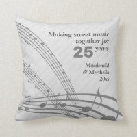 Notes de musique | Moderne | 25e Mariage ARGENT