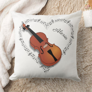 Coussin Notes de musique pour violon