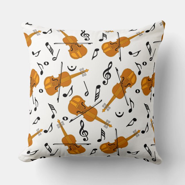 Coussin Notes de musique violon (Recto)