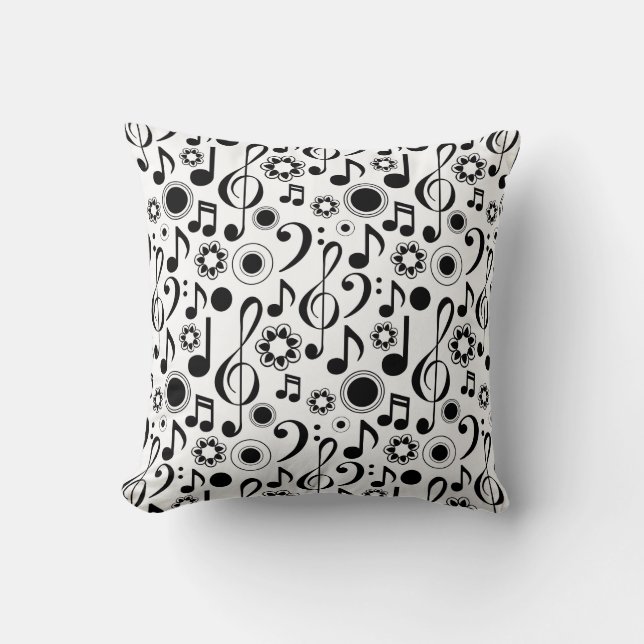 Coussin Notes et clefs de musique (Recto)
