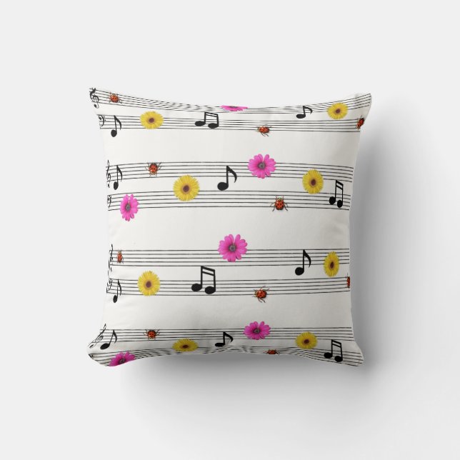 Coussin Notes musicales (Recto)