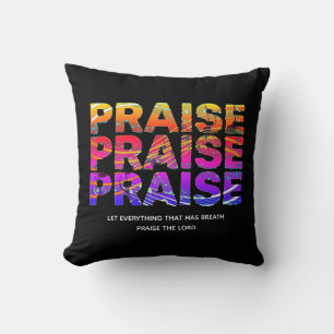 Coussin Notes musicales de Black PRAISE élégant Christian