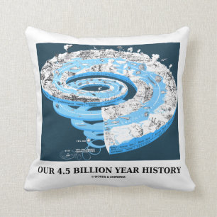 Coussin Notre 4,5 milliards d'histoire d'an (temps